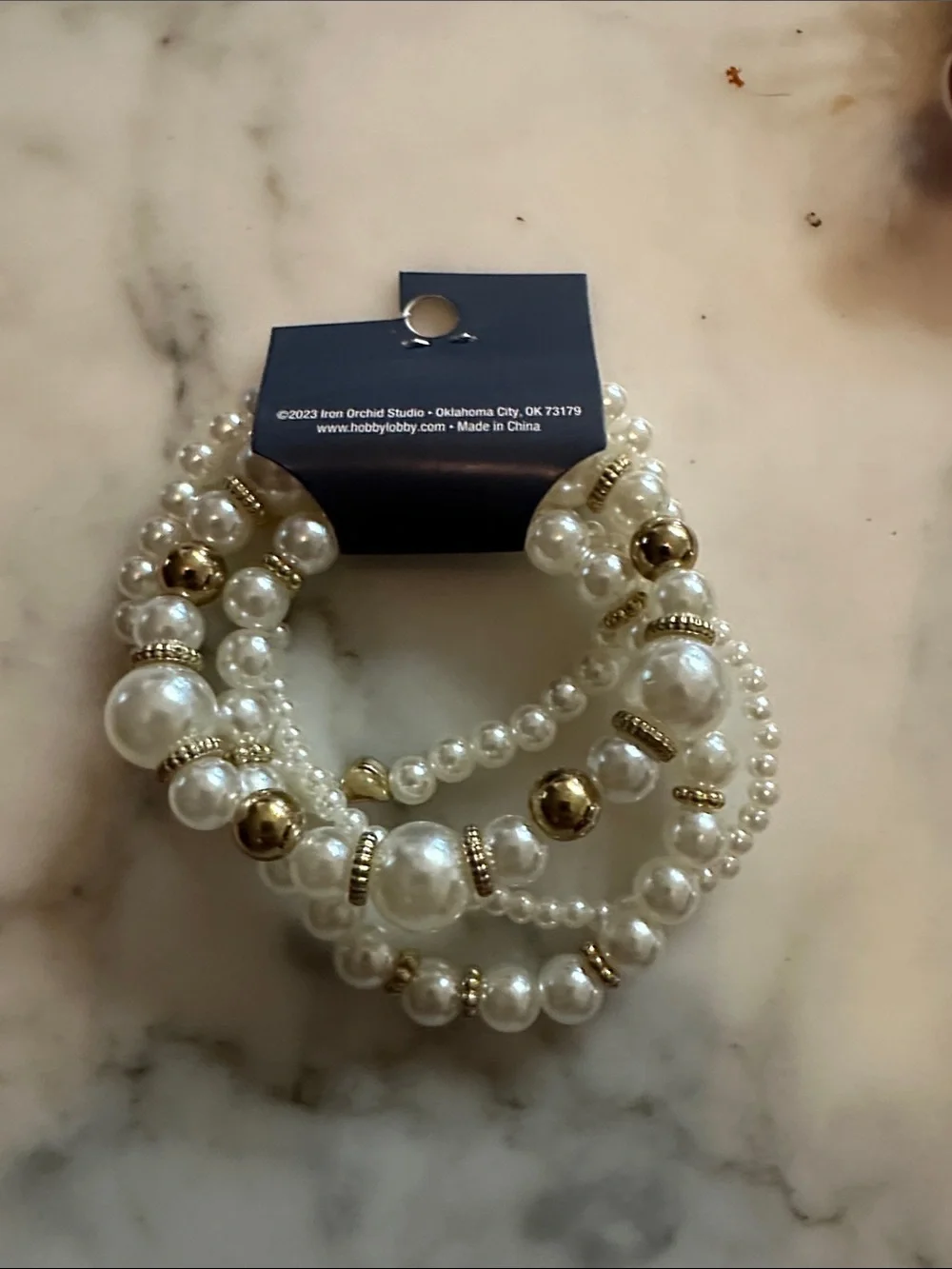 Sunday State Gold and Pearl Butterfly Hair Clips & Assorted Bracelets NWT
